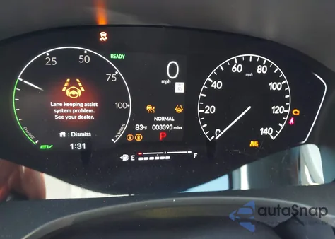 2025 Honda Civic Hybrid Sport/Sport Touring from USA, damaged, VIN 2HGFE4F88SH343378